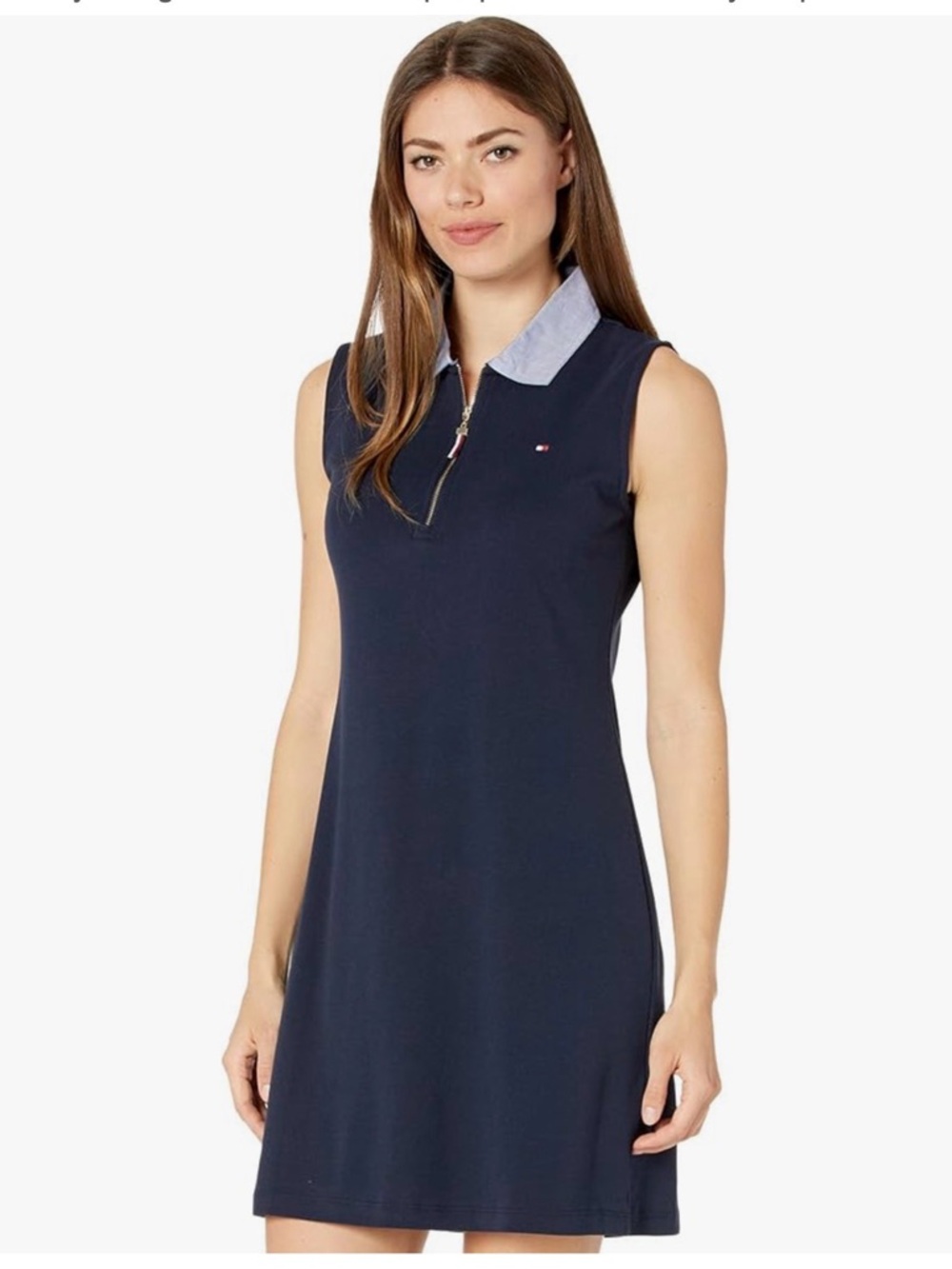 MOVING SALE 🛍️ Tommy Hilfiger Navy Sleeveless Zip Polo Dress